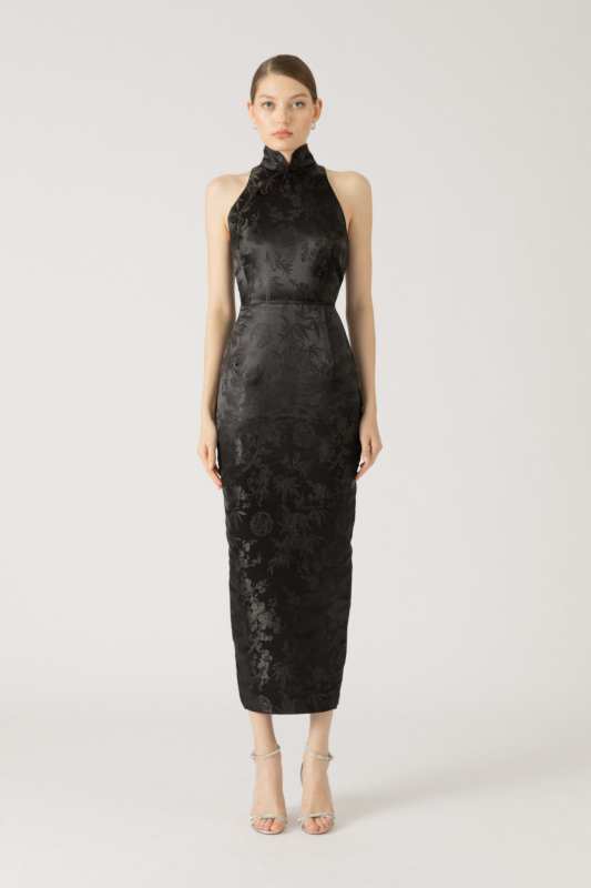 Jill Chinese Jacquard Pencil Dress